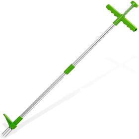 1pc Weed Puller; Stand Up Weeder Hand Tool; Long Handle Garden Weeding Tool With 3 Claws; Hand Weed Hound Weed Puller For Dandelion; Standup Weed Root