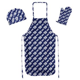 NY Giants 3PC Set - Apron; Mitt; Hat