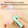 1pc Mini Bag Sealer, 2 In 1 Heat Sealer & Cutter, Battery Powered, Portable Handheld Bag Resealer, Vacuum Sealer, Saver Machine, Kitchen Gadget For Ch