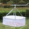 1pc Drying Rack 1-3 Layers Folding Fish Mesh; Non-Toxic Polyester Fiber Netting; Hanging Drying Fish Net; For Shrimp Fish Fruit Vegetables Herb; With