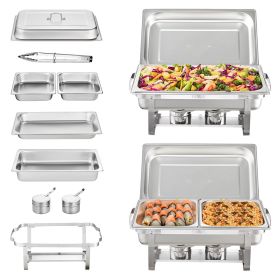 VEVOR Rectangle Chafing Dish Set (Pack: 2-Pack)