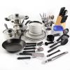 Essential Total Kitchen 83-Piece Combo Set, White