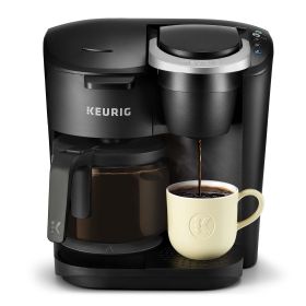 K-Duo Essentials Black Single-Serve K-Cup Pod Coffee Maker, Black (Actual Color: moonlight gray)