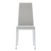 Grid Shaped Armless High Back Dining Chair, 4-piece set, Office Chair. Applicable to DiningRoom, Living Room, Kitchen and Office. Chair and Electropla