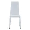 Grid Shaped Armless High Back Dining Chair, 4-piece set, Office Chair. Applicable to DiningRoom, Living Room, Kitchen and Office. Chair and Electropla