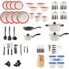 Essential Total Kitchen 83-Piece Combo Set, White