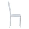 Grid Shaped Armless High Back Dining Chair, 4-piece set, Office Chair. Applicable to DiningRoom, Living Room, Kitchen and Office. Chair and Electropla