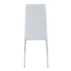 Grid Shaped Armless High Back Dining Chair, 4-piece set, Office Chair. Applicable to DiningRoom, Living Room, Kitchen and Office. Chair and Electropla